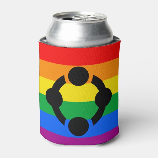 Rainbow Niche Pride Flag Dosenkühler (Kanne Vorderseite)
