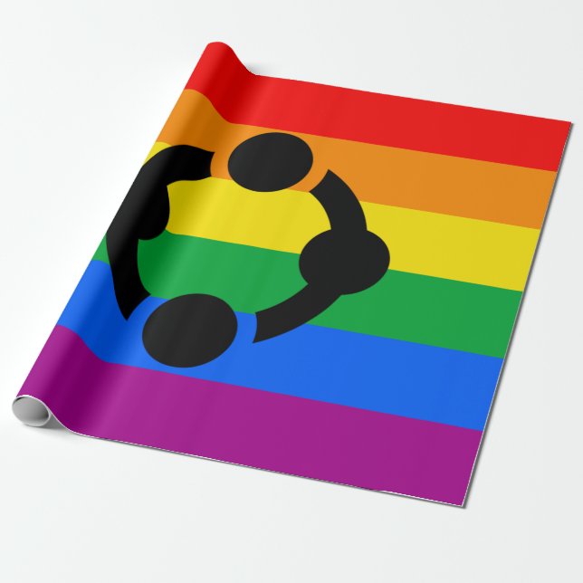 Rainbow Niche Pride Flag Geschenkpapier (Ungerollt)
