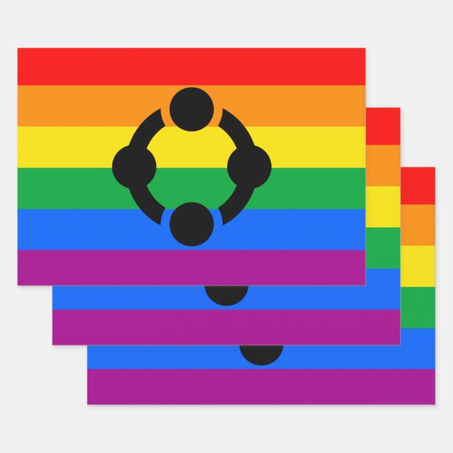 Rainbow Niche Pride Flag Geschenkpapier Set (Set)