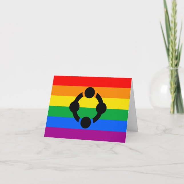 Rainbow Niche Pride Flag Karte (Vorderseite)
