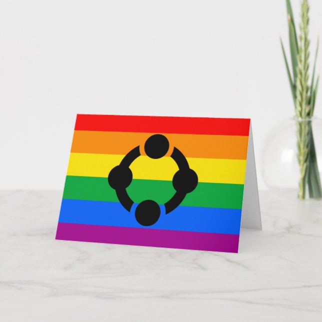 Rainbow Niche Pride Flag Karte (Vorderseite)