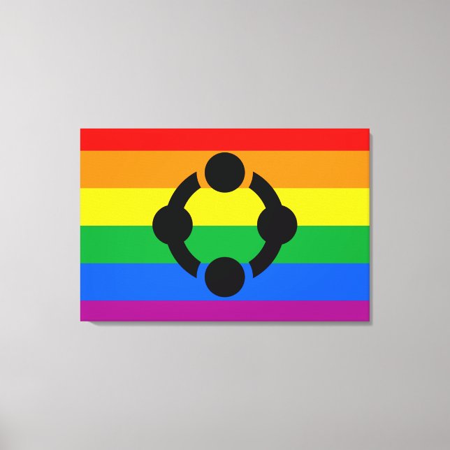 Rainbow Niche Pride Flag Leinwanddruck (Vorderseite)