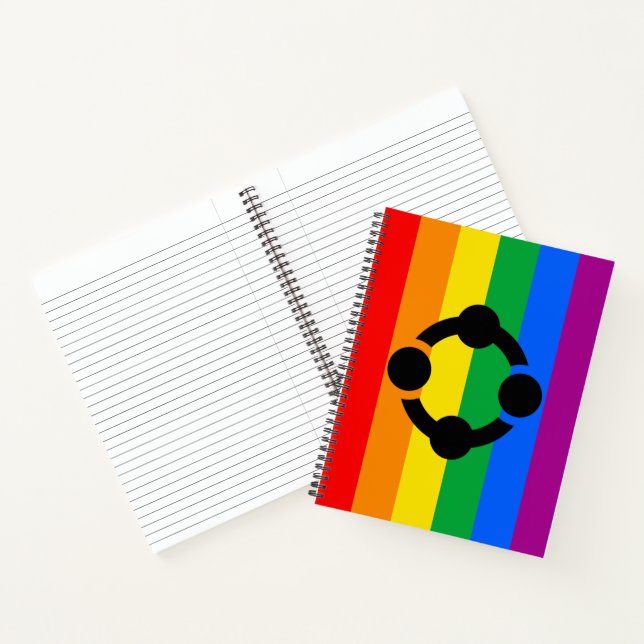 Rainbow Niche Pride Flag Notizbuch (Innenseite)