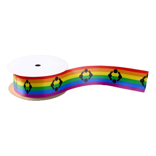 Rainbow Niche Pride Flag Satinband (Spule)