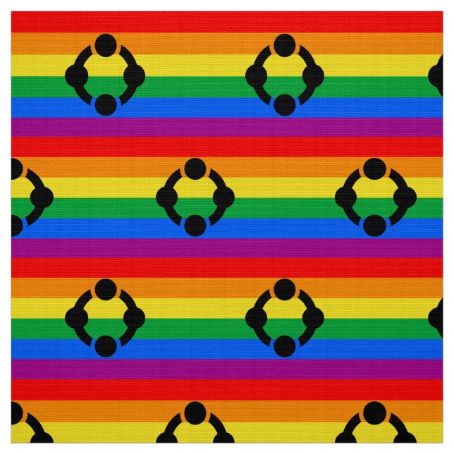 Rainbow Niche Pride Flag Stoff (Muster)