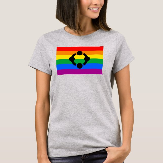 Rainbow Niche Pride Flag T-Shirt (Vorderseite)