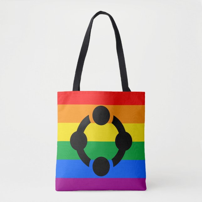 Rainbow Niche Pride Flag Tasche (Vorderseite)