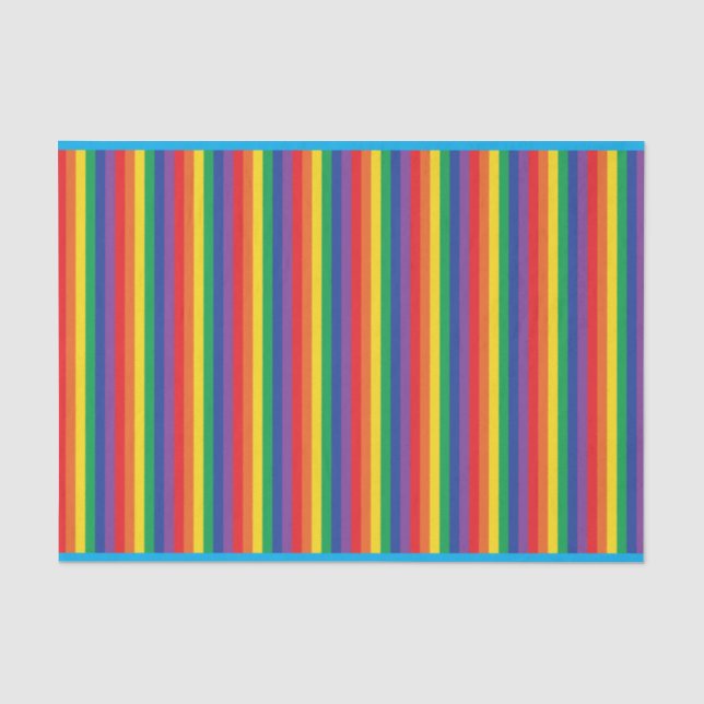 Rainbow Niedlich Kid's Geburtstagsparty Seidenpapier (Vorderseite)