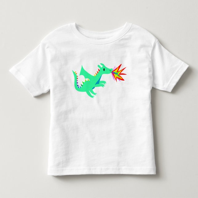Rainbow niedliches Dragon Shirt für Kinder (Vorderseite)