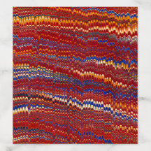 Rainbow Nonpareil Marbled Paper Wedding
