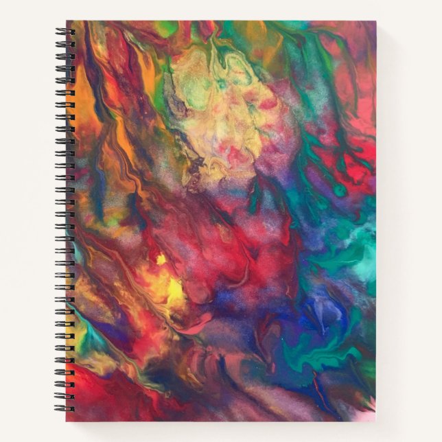 Rainbow Notebook Art Colorful Dream Journal Notes Notizbuch (Vorderseite)