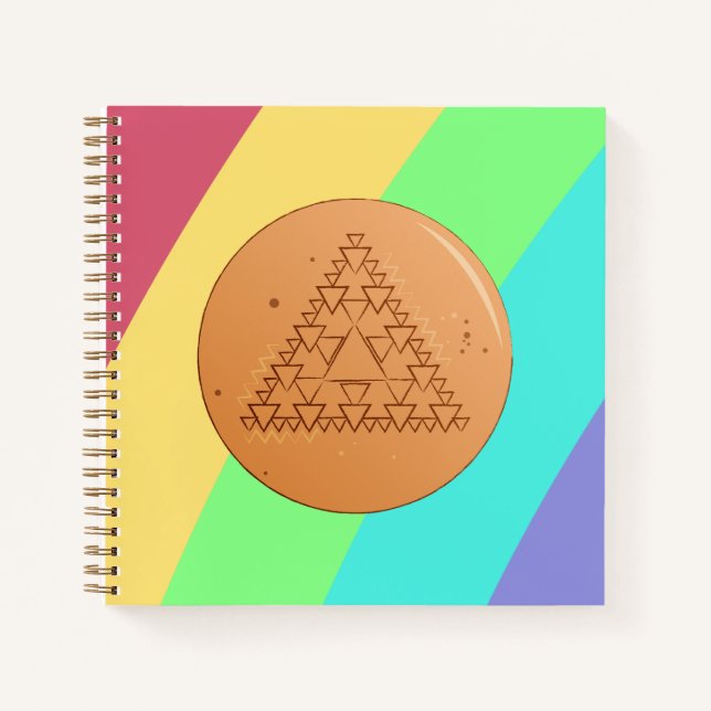 Rainbow-Notebook-Spiel Dalgona Notizbuch (Vorderseite)
