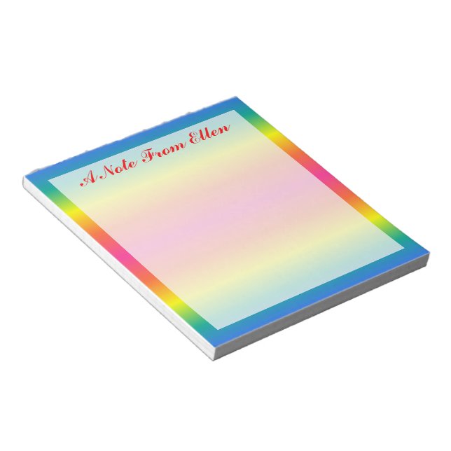 Rainbow Notizblock (angewinkelt)