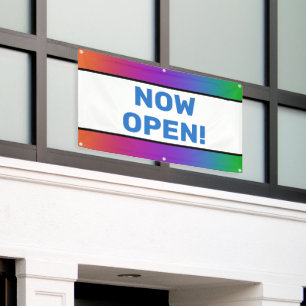 Rainbow Now Open Banner