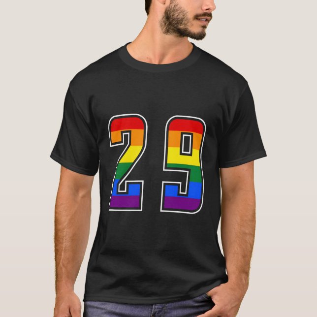 Rainbow Number 29 Team Junior Numbered Uniform T-Shirt (Vorderseite)