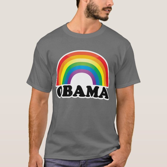 Rainbow Obama T-Shirt (Vorderseite)