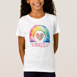 Rainbow of Fun Birthday Girl T - Shirt