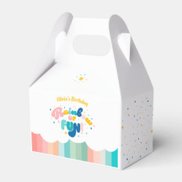 Rainbow of Fun Birthday Party Theme Geschenkschachtel