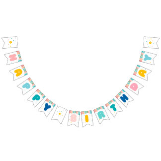 Rainbow of Fun Birthday Party Theme Wimpelkette