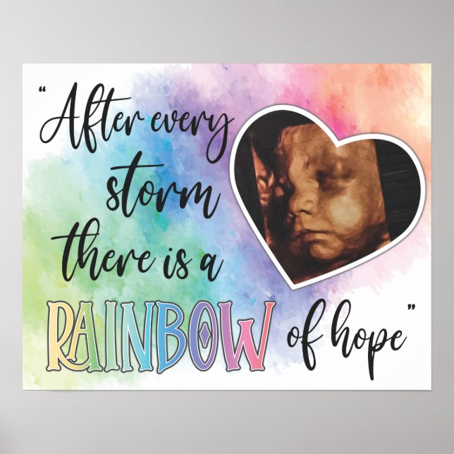 Rainbow of Hope Baby Ultrasound Poster (Vorne)