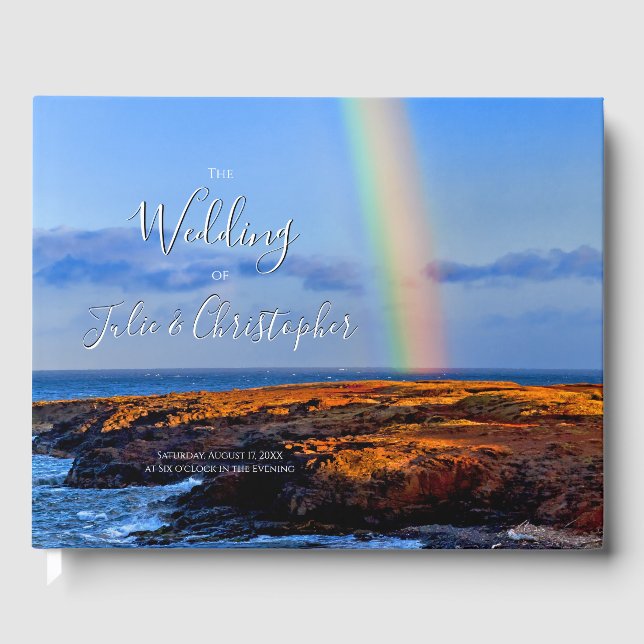 Rainbow of Liebe & Happiness, Hochzeit Gästebuch (Vorderseite)