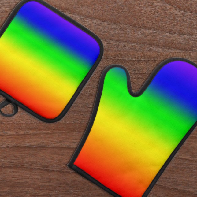 Rainbow Ofenhandschuh & Topflappen-Set (Von Creator hochgeladen)