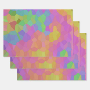 Rainbow Oil Mosaics Geschenkpapier Set
