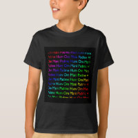Rainbow Om Mani Padme Hum (auf schwarz)