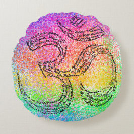 Rainbow Om Meditation Kissen Kissen Kissen Kissen