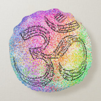 Rainbow Om Meditation Kissen Kissen Kissen Kissen