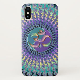 Rainbow Om Yin-Yang Fraktal iPhone X Case