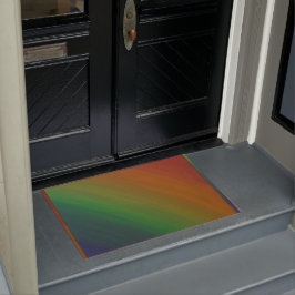Rainbow Ombre | Abstrakte farbenfrohe Flagge Fußmatte