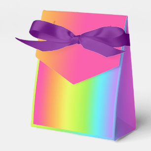 Rainbow Ombre Gradient Birthday Party Gefallen Box Geschenkschachtel