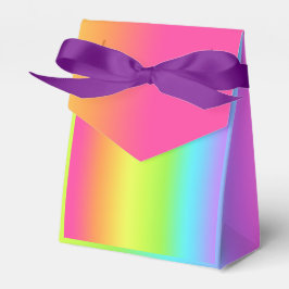 Rainbow Ombre Gradient Birthday Party Gefälligkeit Geschenkschachtel