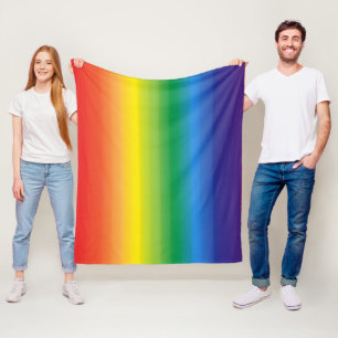 Rainbow Ombre LGBTQ Prix farbenfroh Fleecedecke