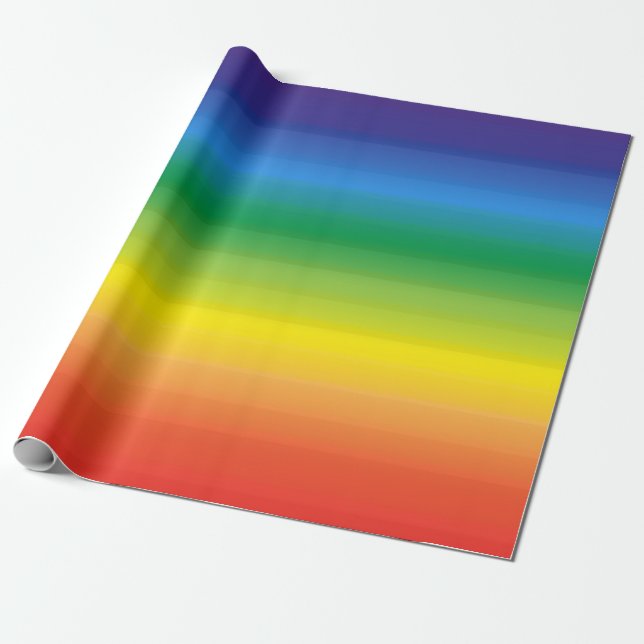 Rainbow Ombre Moderner, mutiger Stolz Geschenkpapier (Ungerollt)