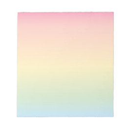 Rainbow Ombré Notepad Notizblock