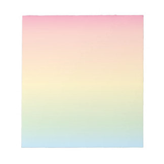 Rainbow Ombré Notepad Notizblock