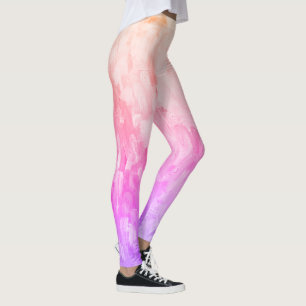 Rainbow Ombre Paint Stroke Leggings