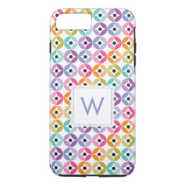 Rainbow Ombre Polka Dot Quilt Muster Case-Mate iPhone Hülle