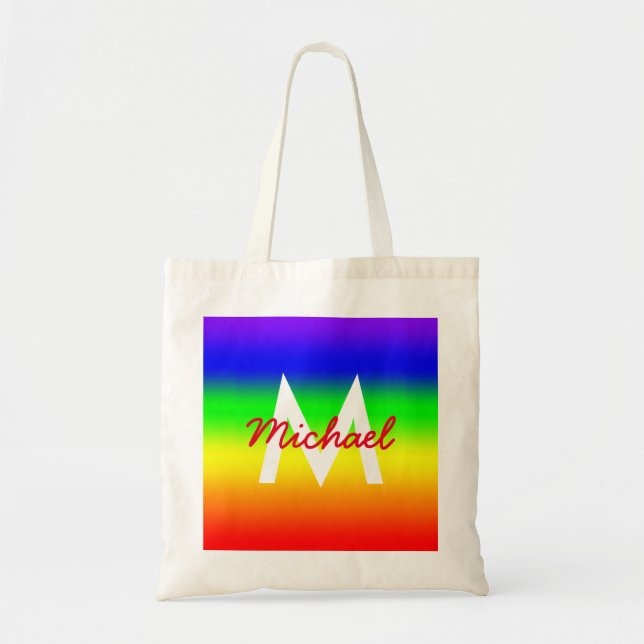 Rainbow Ombre Tragetasche (Vorne)