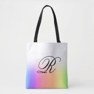 Rainbow Ombre über eine beliebige Farbe mit Monogr Tasche