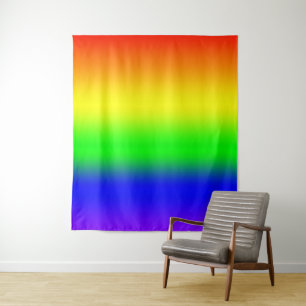 Rainbow Ombre Wandteppich