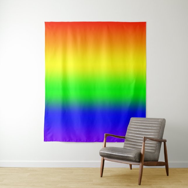 Rainbow Ombre Wandteppich (Beispiel)
