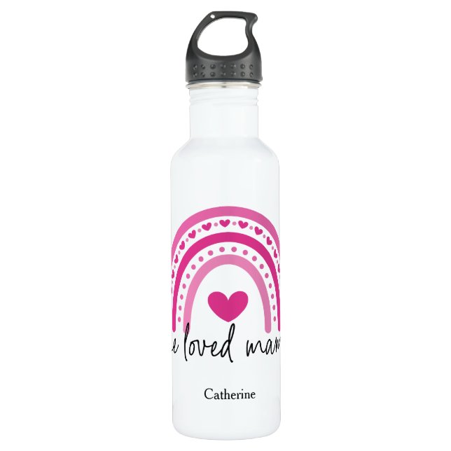 Rainbow One Love Mama Edelstahlflasche (Vorderseite)