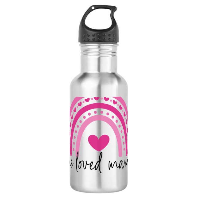 Rainbow One Love Mama Edelstahlflasche (Vorderseite)