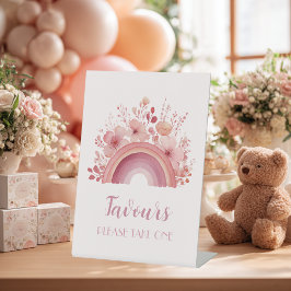 Rainbow Onederful 1st Birthday Favours  Sockelschild