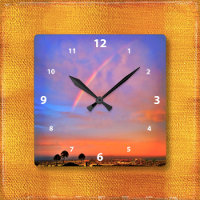 Rainbow-Orangenblau-Sonnenuntergang Himmelslandsch