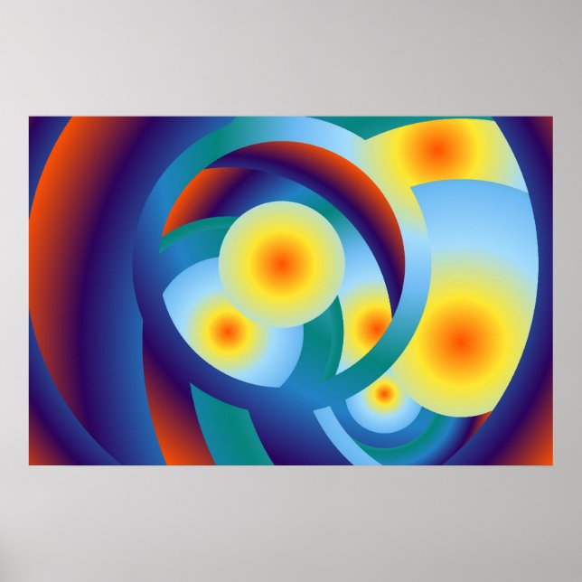 Rainbow Orbs Poster (Vorne)