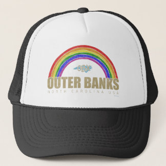 Rainbow Outer Banks OBX North Carolina USA Vintag Truckerkappe
